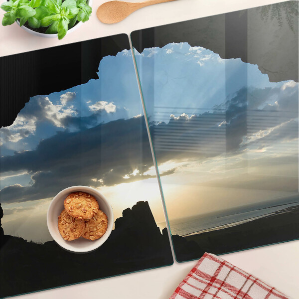 Tagliere in vetro temperato con stampa 