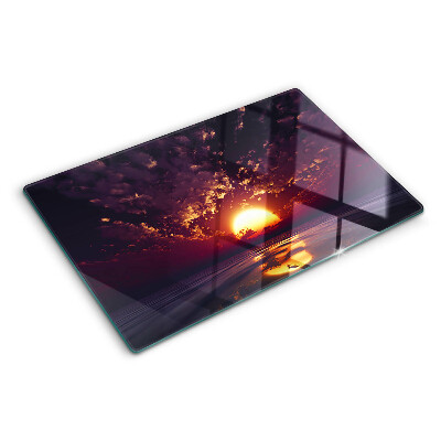 Tagliere in vetro temperato con stampa 