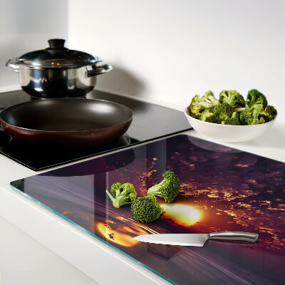 Tagliere in vetro temperato con stampa 