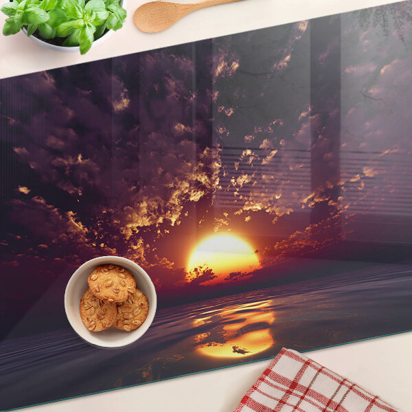 Tagliere in vetro temperato con stampa 