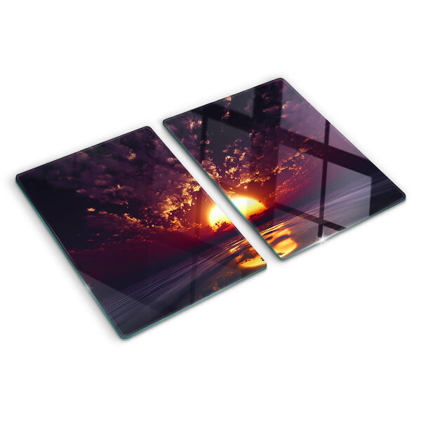 Tagliere in vetro temperato con stampa 