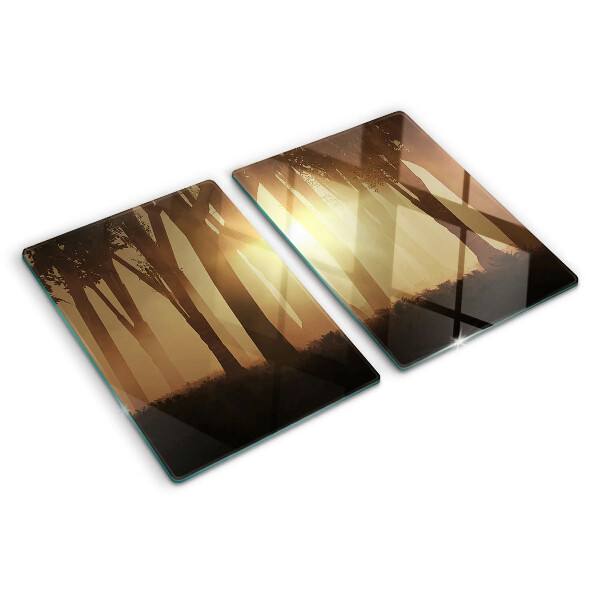 Tagliere in vetro temperato con stampa