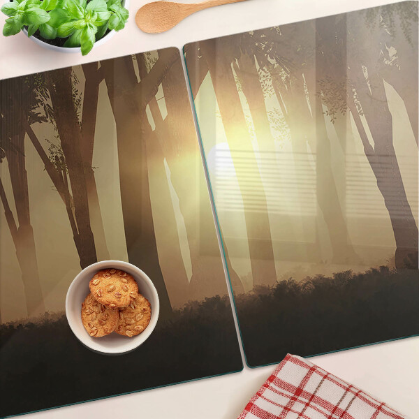 Tagliere in vetro temperato con stampa