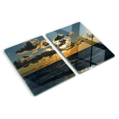 Tagliere in vetro temperato Tramonto sul mare