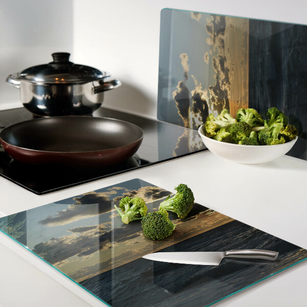 Tagliere in vetro temperato con stampa 