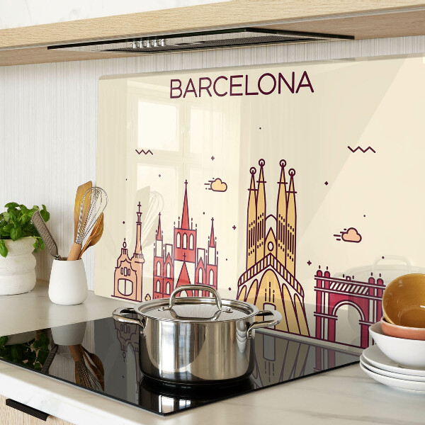 Tagliere in vetro temperato Barcellona e la sua architettura