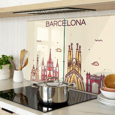 Tagliere in vetro temperato Barcellona e la sua architettura