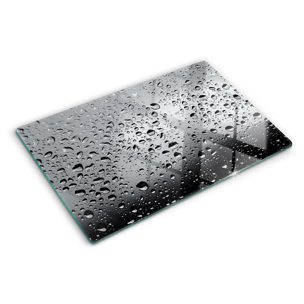 Tagliere in vetro temperato Gocce d'acqua sul vetro