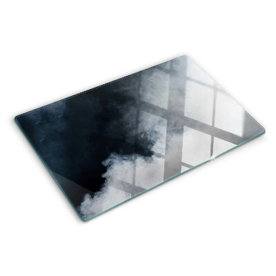 Tagliere in vetro con motivo Nebbia e finestre