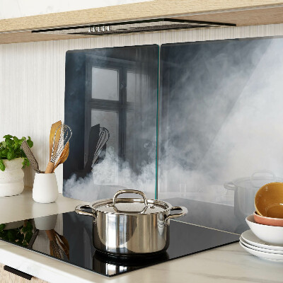 Tagliere in vetro con motivo Nebbia e finestre