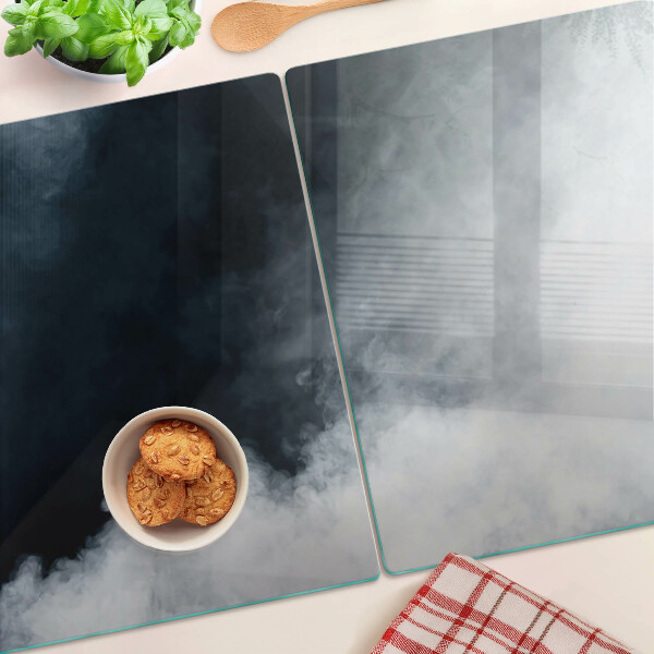 Tagliere in vetro con motivo Nebbia e finestre