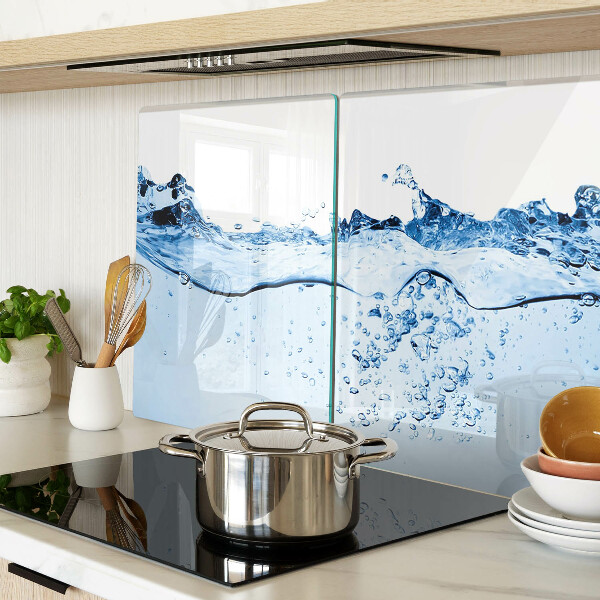 Tagliere in vetro temperato con motivo acqua