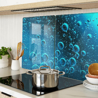 Tagliere in vetro temperato con motivo a bolle d'acqua