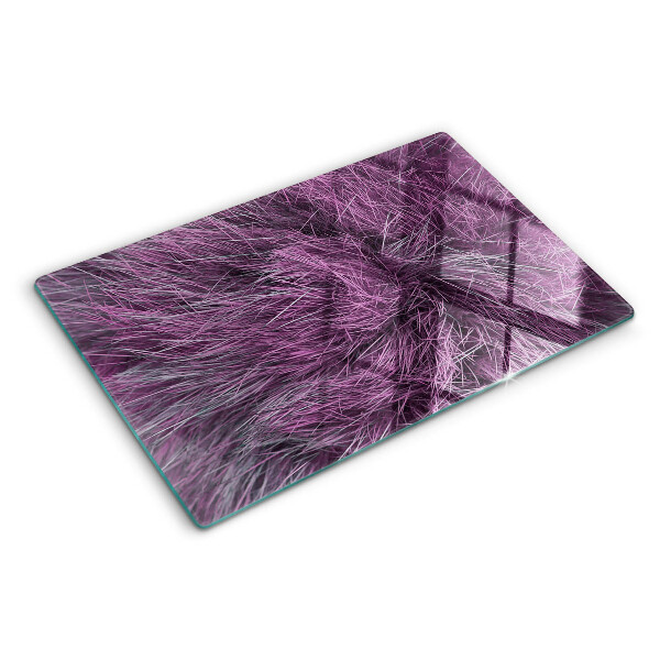Tagliere in vetro temperato Pelliccia viola