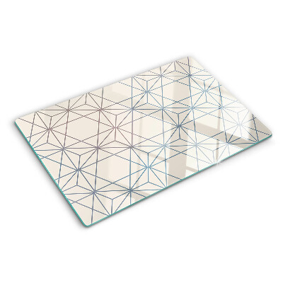 Tagliere in vetro Geometria con triangoli e linee