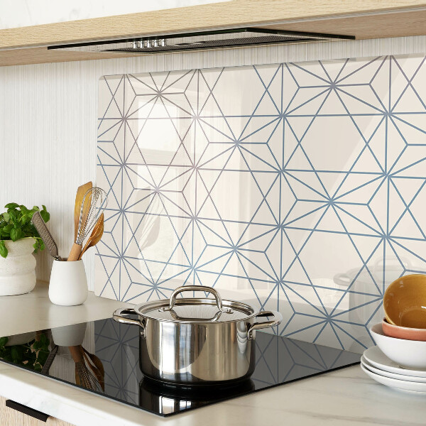 Tagliere in vetro Geometria con triangoli e linee