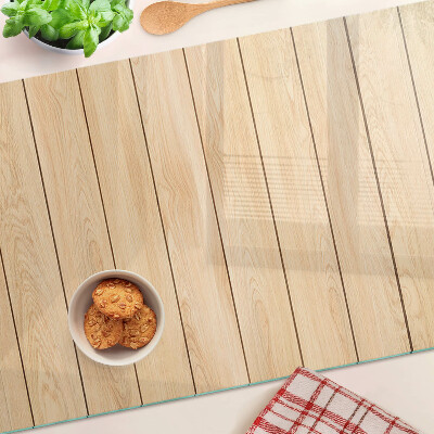 Tagliere in vetro Tavola di legno in colore chiaro