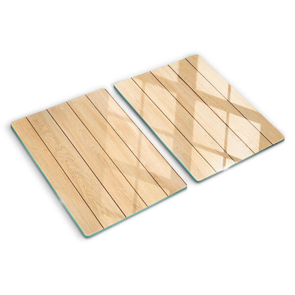 Tagliere in vetro Tavola di legno in colore chiaro