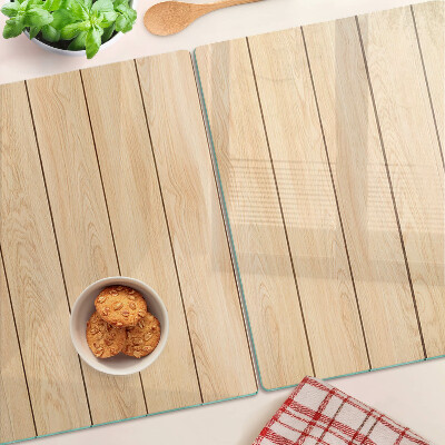 Tagliere in vetro Tavola di legno in colore chiaro