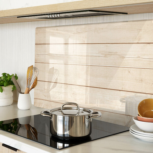 Tagliere in vetro temperato con finitura effetto tavola di legno