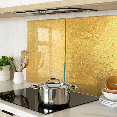 Tagliere in vetro temperato Superficie dorata con riflessi