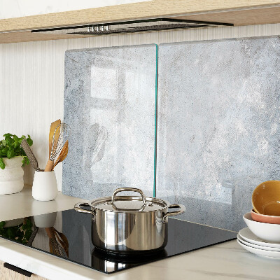 Tagliere in vetro temperato con effetto cemento e finitura lucida