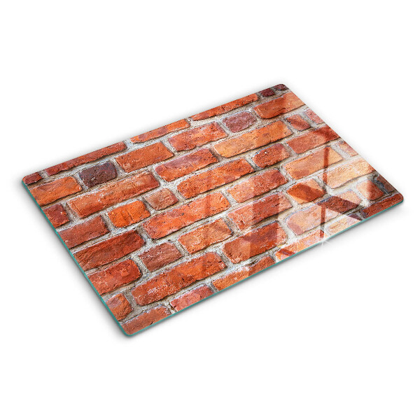 Tagliere in vetro temperato Muro di mattoni