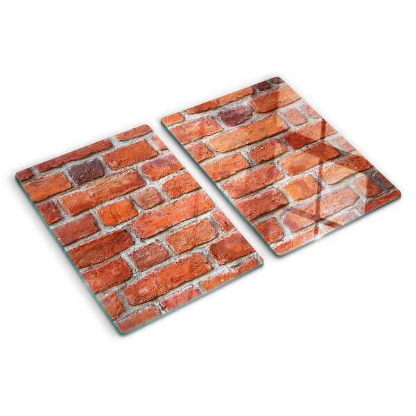 Tagliere in vetro temperato Muro di mattoni