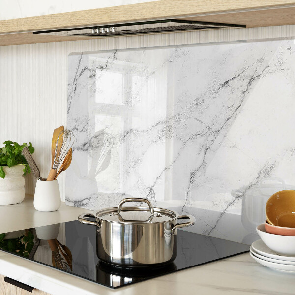 Tagliere in vetro con motivo marmorizzato