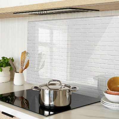 Tagliere in vetro con stampa a motivo di muro di mattoni