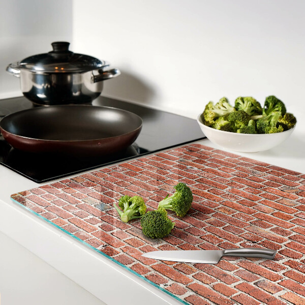 Tagliere in vetro temperato Muro di mattoni