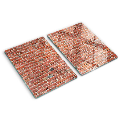 Tagliere in vetro temperato Muro di mattoni