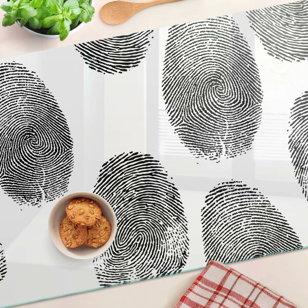 Tagliere in vetro temperato con finitura resistente alle impronte digitali