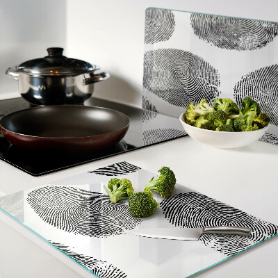 Tagliere in vetro temperato con finitura resistente alle impronte digitali