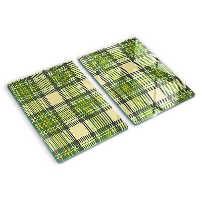 Tagliere in vetro temperato con motivo a quadretti