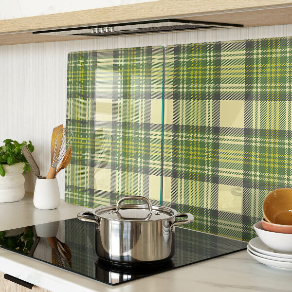 Tagliere in vetro temperato con motivo a quadretti