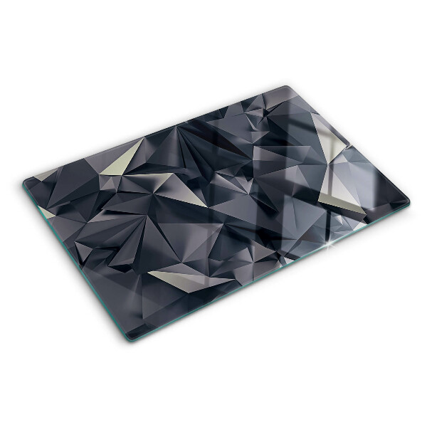 Tagliere in vetro temperato Geometria nei toni del grigio