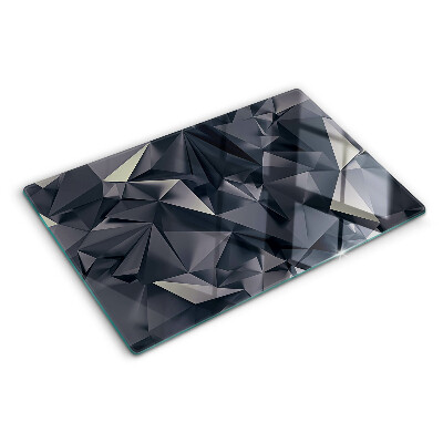 Tagliere in vetro temperato Geometria nei toni del grigio