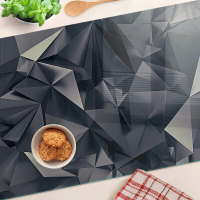 Tagliere in vetro temperato Geometria nei toni del grigio