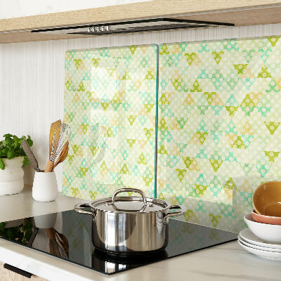 Tagliere in vetro temperato Geometria in colori pastello