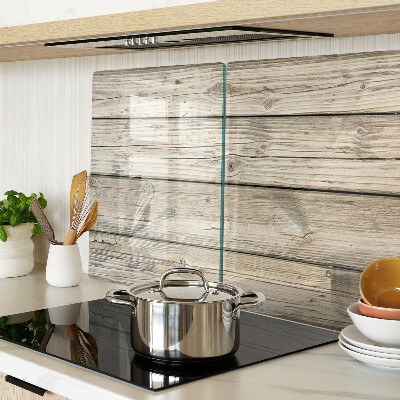 Tagliere in vetro con piano in legno dallo stile rustico