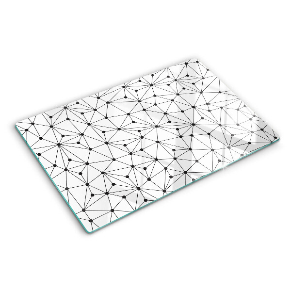 Tagliere in vetro temperato Geometria a rete