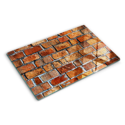 Tagliere in vetro temperato Muro di mattoni