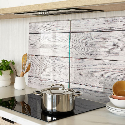 Tagliere in vetro temperato con superficie a stampa effetto legno in stile rustico