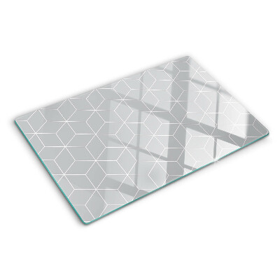 Tagliere in vetro temperato Rete esagonale geometrica