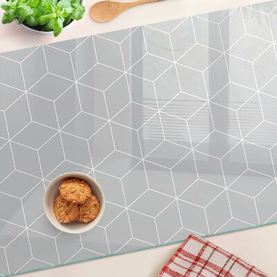 Tagliere in vetro temperato Rete esagonale geometrica
