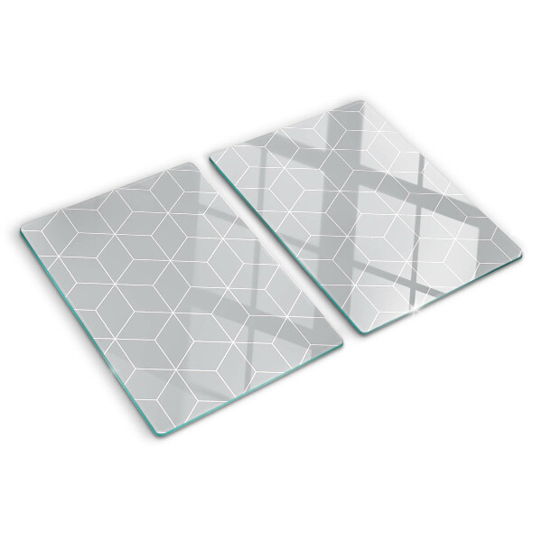 Tagliere in vetro temperato Rete esagonale geometrica