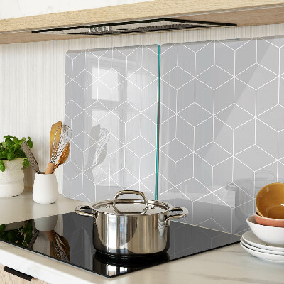Tagliere in vetro temperato Rete esagonale geometrica