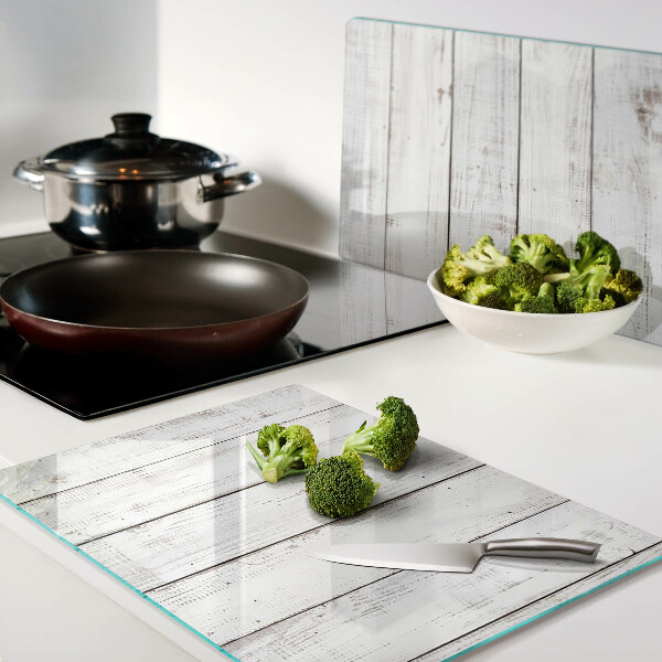 Tagliere in vetro temperato in stile rustico