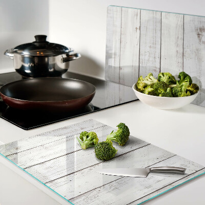 Tagliere in vetro temperato in stile rustico